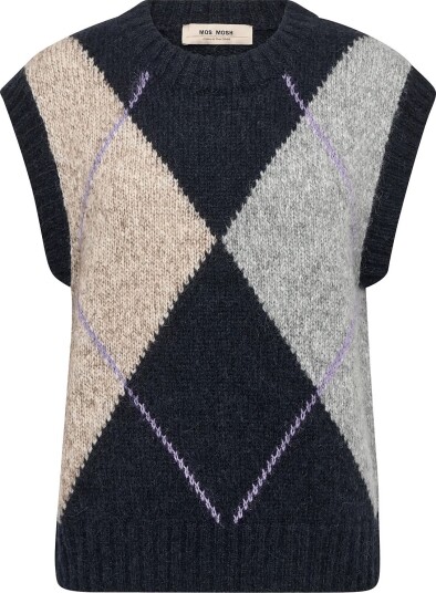 MOS MOSH Mmjennine Knit Vest Navy XS