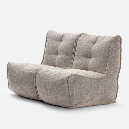 Twin Couch Modulsofa Eco Weave Grå Twin Couch Modulsofa Eco Weave Grå