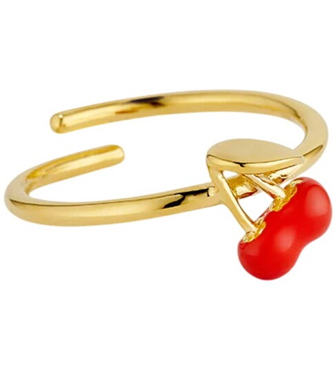 Design Letters Ring   Darling   18 karat gullbelagt   Design Letters   OneSize   Smykker