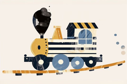 Namly Design Plakat Togillustrasjon POSTERIAFATA