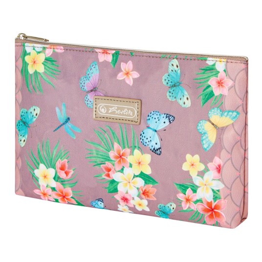 Herlitz Flatt Penal Ladylike Butterflies