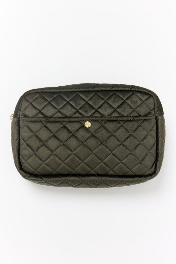 Beauty Bag Large Palm Green Velvet Beauty Bag Large Palm Green Velvet