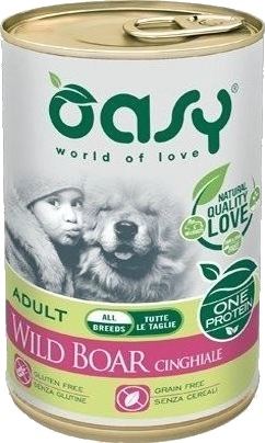 Oasy One Protein Adult Våtfôr Til Voksne Hunder Villsvin 400 G