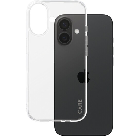 CARE by PanzerGlass X-Ray Soft Basic Transparent Mobildeksel til iPhone 16 CARE by PanzerGlass X-Ray Soft Basic Transparent Mobildeksel til iPhone 16