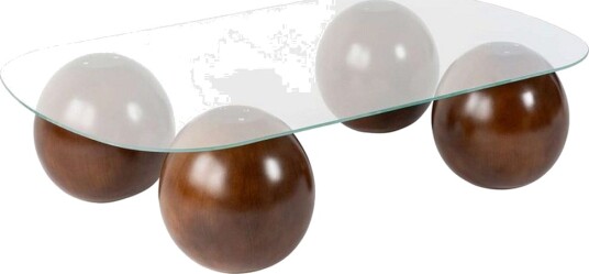 Sofabord Nordure Maroulburg Sofabord 118 cm Hvit,Brun -