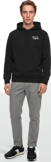 Maison Kitsune Mini Handwriting Relaxed Hoodie Black M