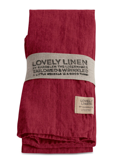 Lovely Linen Lovely Napkin (4-Pack) - Red - 45X45
