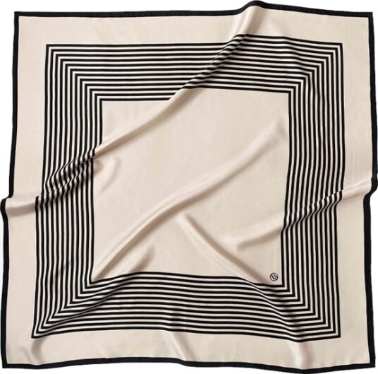 No 1 Silk Scarf Sand