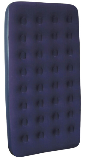 JILONG Single Size Flocked Coil Beam Air Bed, luftmadrass none