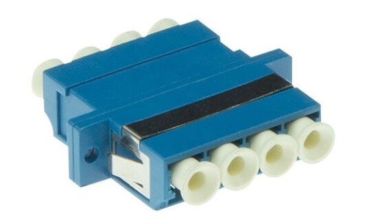 Act Fiber Optic Lc-Lc Quad Adapter Singlemode Os2. Connectors: Lc/Lc Adapter Lc Quad Os2 Fl Blue (Ea1020)
