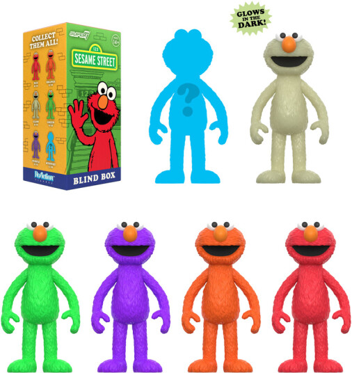 Sesame Street Reaction Blind Box Wv4 Elmo 12pc Flat