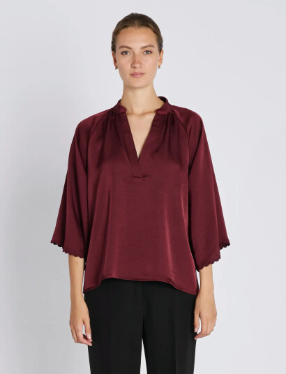 Bruuns Bazaar Beckiabbwinny Blouse - Burgundy - 38
