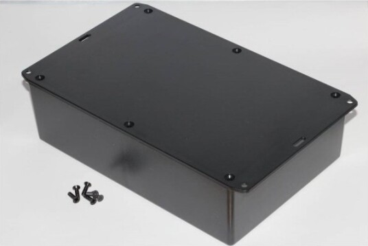 Hammond Electronics 1591XXFFLBK 221 × 150 × 64 mm ABS Sort Kabinett