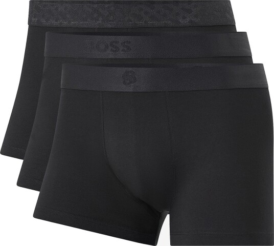 BOSS   Boksershorts Trunk Logo Trio G 3 pack   Svart