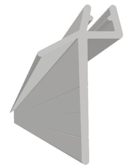 Vikingbad Subbelist Liam PVC H32mm Rivbar - B100cm Klar