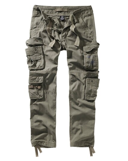 Brandit Pure Vintage Cargo Bukser Slim Oliven Brandit Pure Vintage Cargo Bukser Slim Oliven