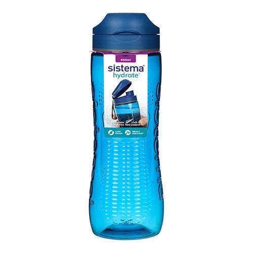 Sistema Drikkeflaske 800 Ml. Blå, Grøn, Pink, Lilla, Sort, Melon. - 800 ml Sistema Drikkeflaske 800 Ml. Blå, Grøn, Pink, Lilla, Sort, Melon. - 800 ml