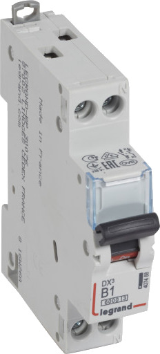 Legrand DX³ MCB automatsikring B1 1P+N 2M 10/10kA