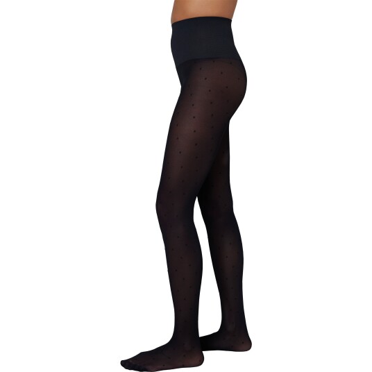Swedish Stockings Doris Dot Tights  Black  L