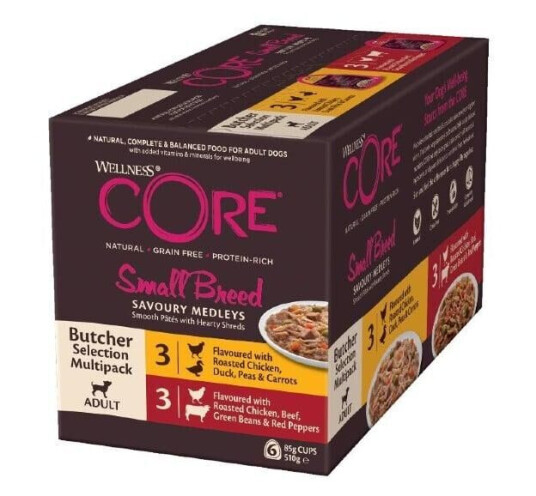 Core Savoury Medleys Butcher Selection Multipack Våtfôr Til Hund 6 X 85 G
