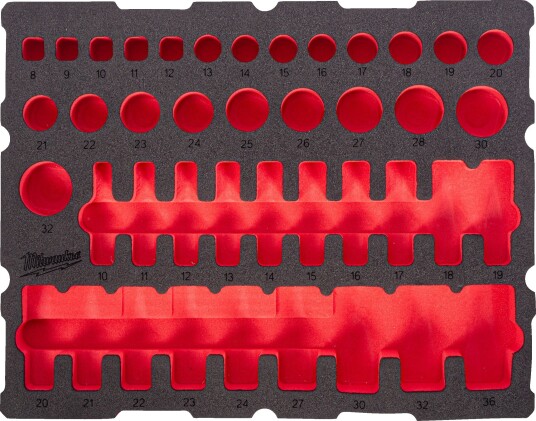 Milwaukee 4932502034 Skuminnlegg for 42 delers pipesett, Garasjeinnredning & oppbevaring