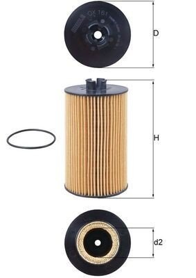 Oljefilter KNECHT OX 161D Oljefilter KNECHT OX 161D