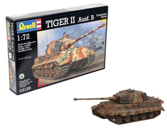 Revell 1/72 Tiger II Ausf. B Militærmodeller Plast Byggesett