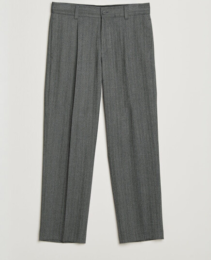 HUGO Flips Herringbone Suit Trousers Dark Grey