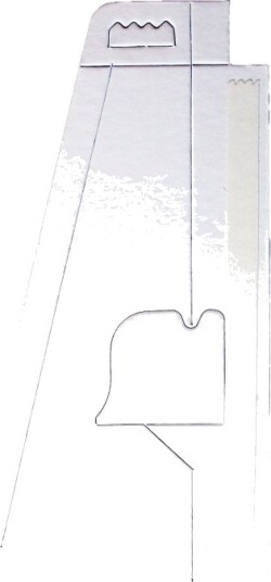 Base Til Print & Klæb Display A4   Karton Hvid   25 Stk.