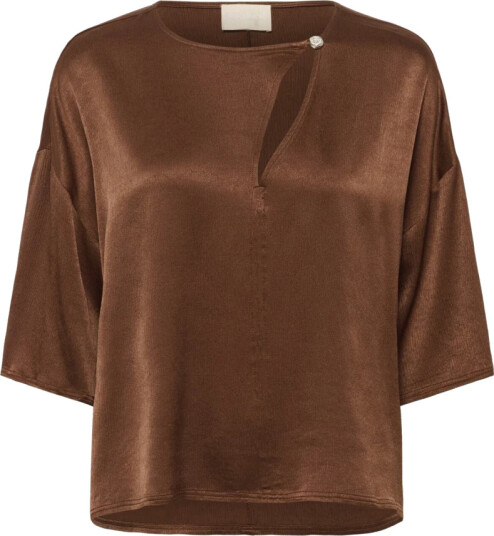 Soaked in Luxury Dame Bluser & Skjorter Brun M,