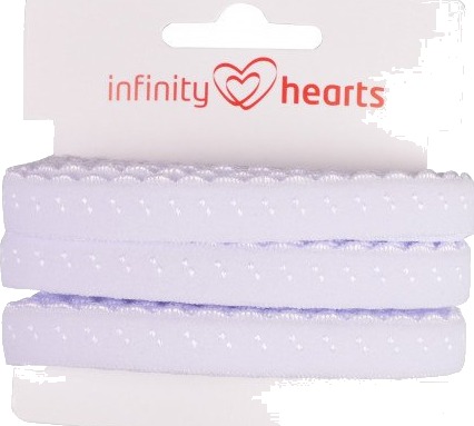 Infinity Hearts Foldestrikk Blonde 22/11mm 029 Hvit 5m