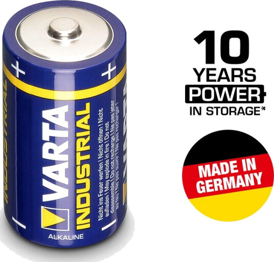 Varta Industrial C-Type 1.5V Alkalisk Batteri 20-pakning Varta Industrial C-Type 1.5V Alkalisk Batteri 20-pakning