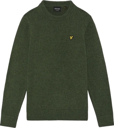 Lyle & Scott Melange Crew Neck Jumper Green 170 176