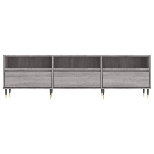vidaXL TV-benk grå sonoma 150x30x44,5 cm konstruert tre 8720845874933
