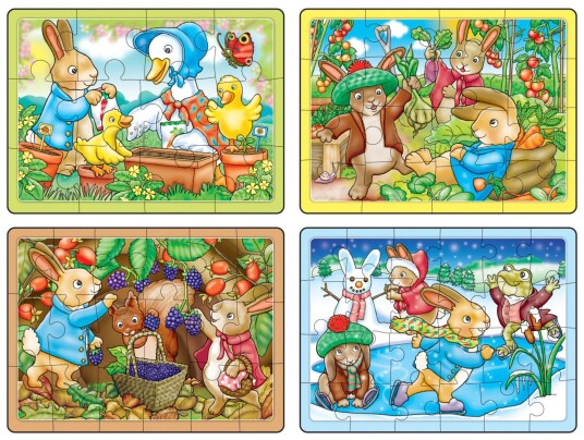 Orchard Toys Peter Rabbit 4 Puslespill 3+år