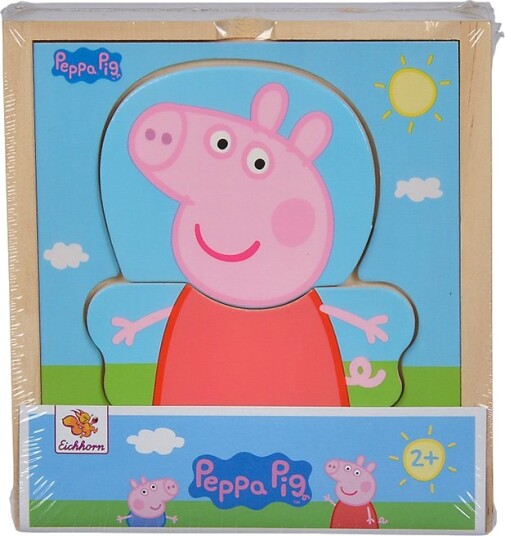 Eichhorn Peppa Gris Puslespill i tre 12 brikker Kle Opp Peppa Eichhorn Peppa Gris Puslespill i tre 12 brikker Kle Opp Peppa