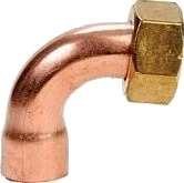 Conex Copper Luk 90 Med Topp. Forsegle. 15X1/2 10/100