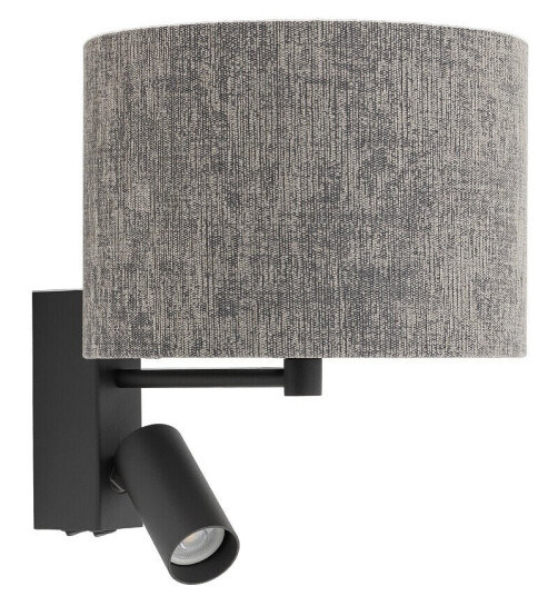Santana vegglampe Svart / Grå Santana vegglampe Svart / Grå