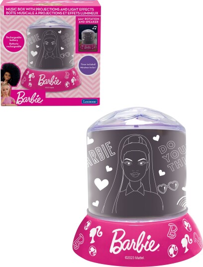 Barbie Nattlampe med Projektor &  Høyttaler