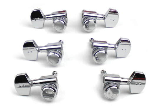 Graph Tech Prl-8311-C0 Ratio Electric Locking Machine Heads 3+3 - Chrome