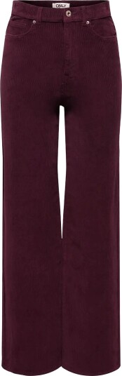 ONLY Onlhope Global Hw Wide Cord Pnt Noos Burgundy 36 x 30