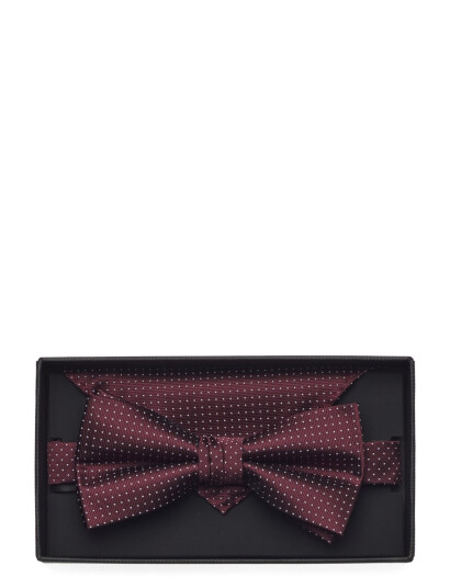Lindbergh Black Polyester Bow Tie With Dotspolyester Bow Tie With Dots - Burgundy - ONE SIZE Lindbergh Black Polyester Bow Tie With Dotspolyester Bow Tie With Dots - Burgundy - ONE SIZE