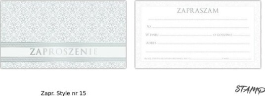 Stamp Invitasjon Style Nr. 15 10 Stk