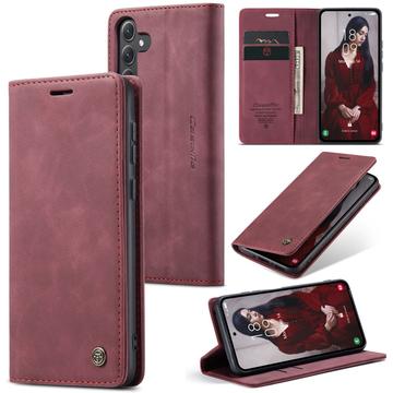 Samsung Galaxy A35 Caseme 013 Series Lommebok-deksel Vinrød