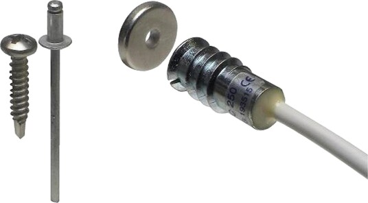 Alarmtech Kabel Mc 250-M14 Magnetkontakt 2 m 1 Åpen Kontakt