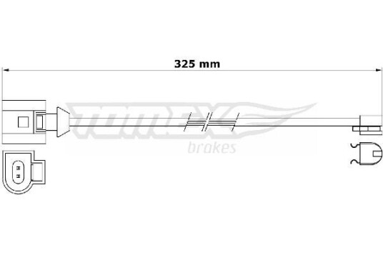 Slitasjevarsler bremseklosser TOMEX Brakes TX 31 26 Slitasjevarsler bremseklosser TOMEX Brakes TX 31 26