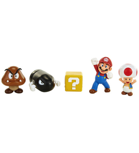 Nintendo Super Mario Figursett Acorn Plains 5 Deler Plast