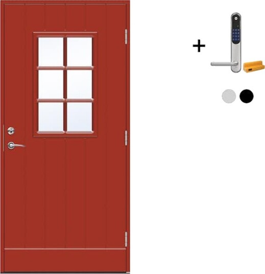 Ytterdør Swedoor Advance-Line Classic Bizet med Yale Doorman Classic Home