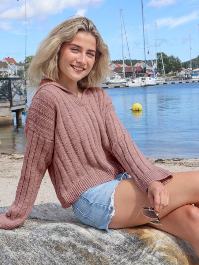 Straa genser gammelrosa