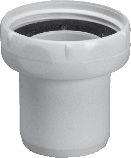 Purus Lige Overgang 1 1/2" x Ø32 mm Kloakkadapter i Hvit Plast